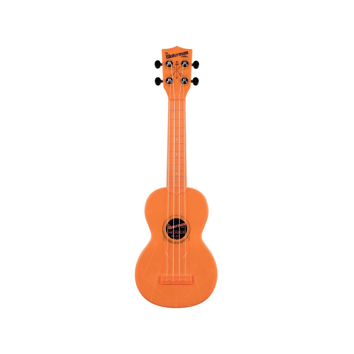 UKELELE KALA SOPRANO WATERMAN NARANJA TRANSPARENTE