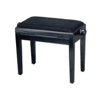 BANQUETA REGULABLE PARA PIANO NEGRO BRILLO