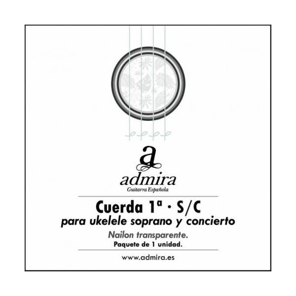 1ª CUERDA ADMIRA PARA UKELELE SOPRANO/CONCIERTO NAILON CA501UKSC