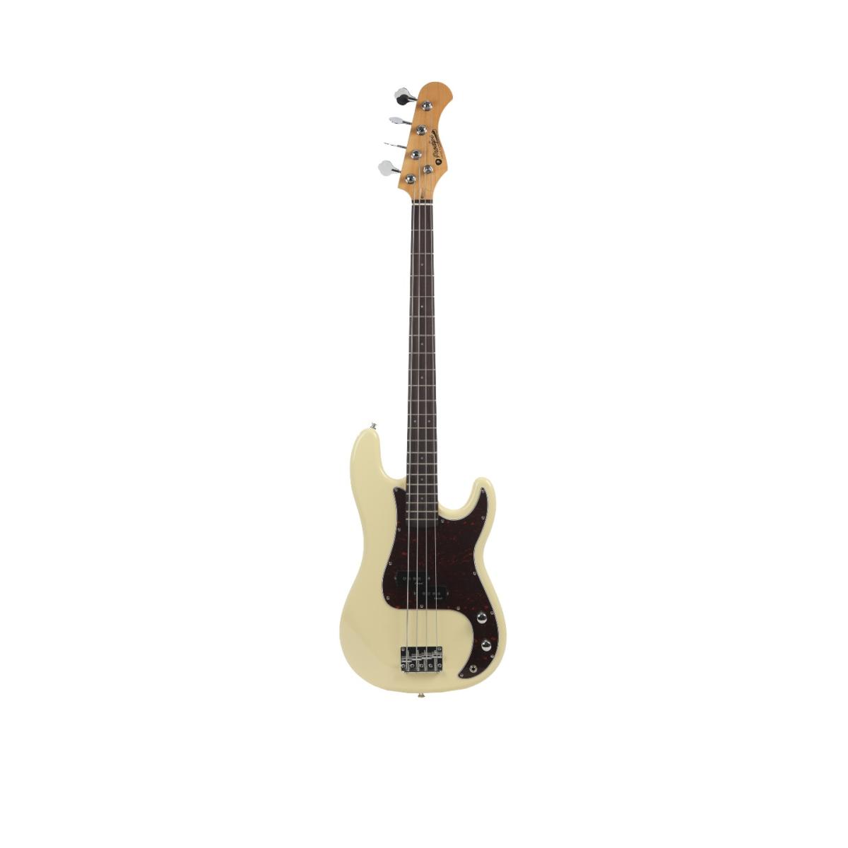 BAJO ELÉCTRICO PRECISIÓN BASS DE PRODIPE SERIE PB80 BLANCO VINTAGE