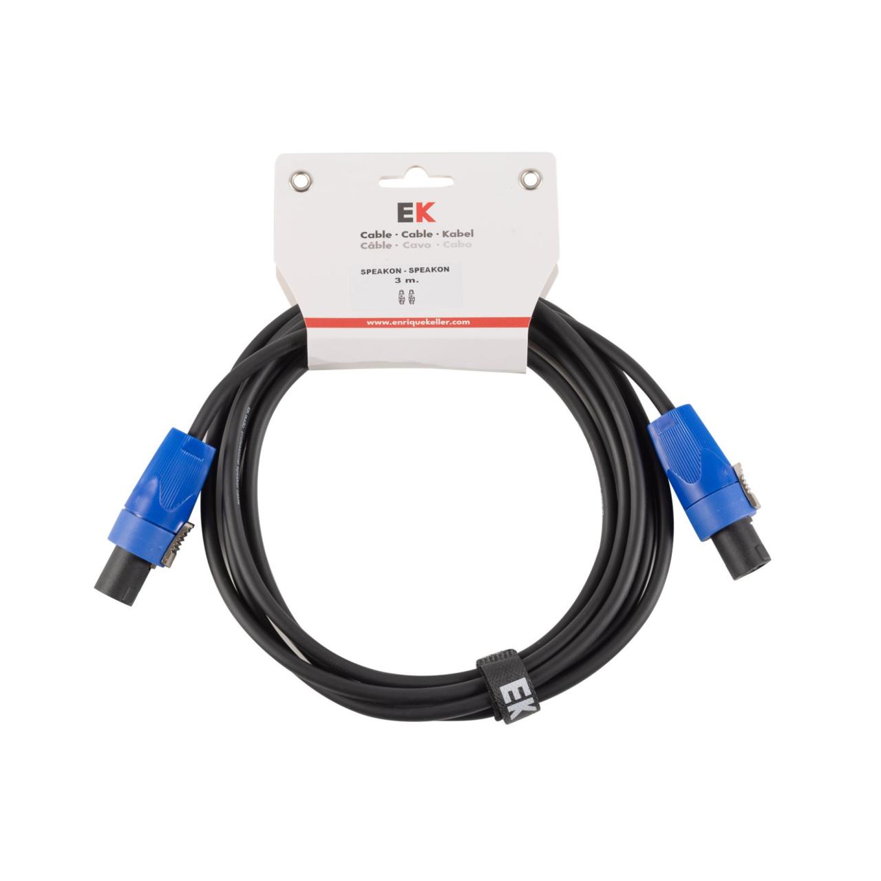 CABLE EK AUDIO PARA COLUMNAS SPEAKON-SPEAKON 3 M