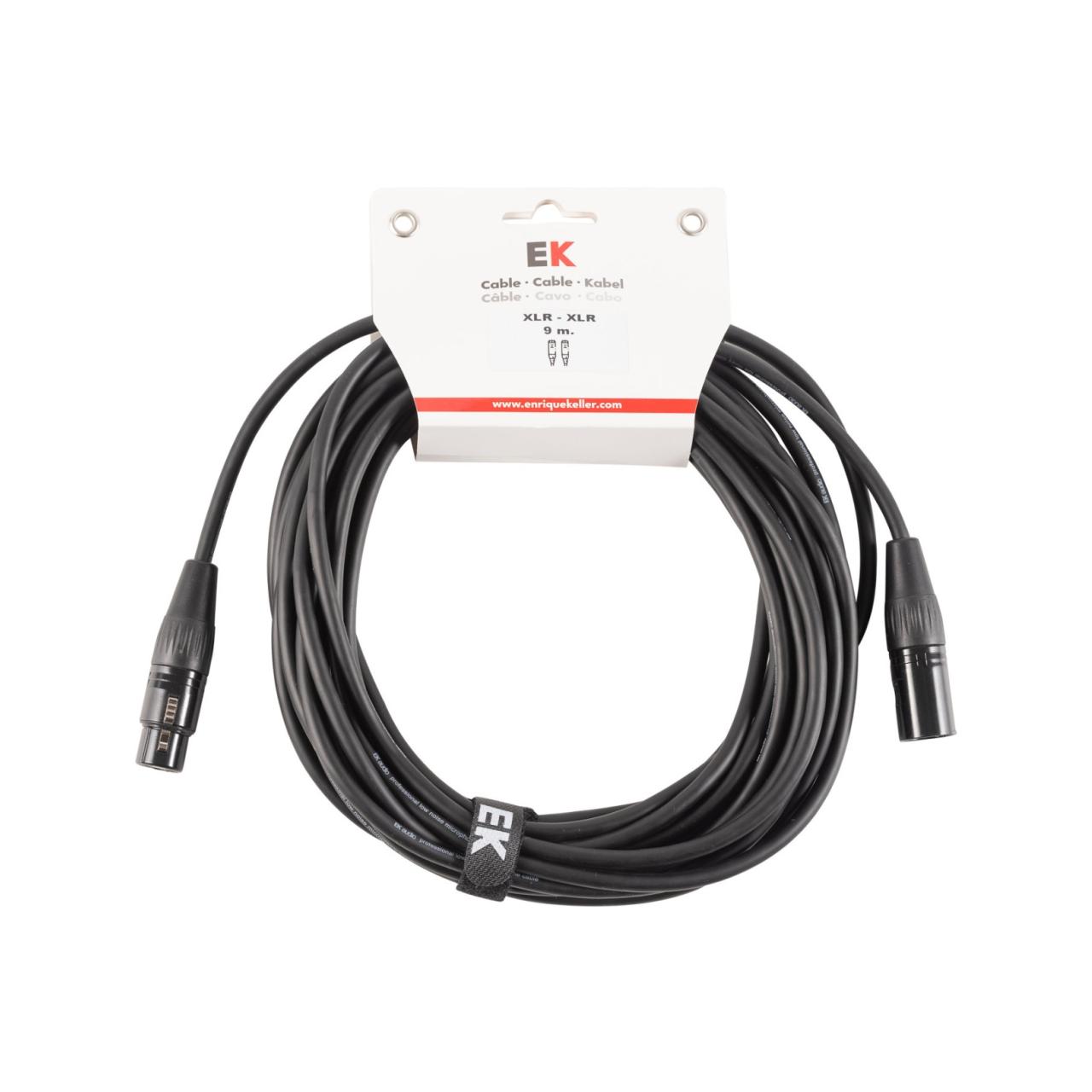 CABLE EK AUDIO NEUTRIK PARA MICRÓFONO XLR/XLR 9 M