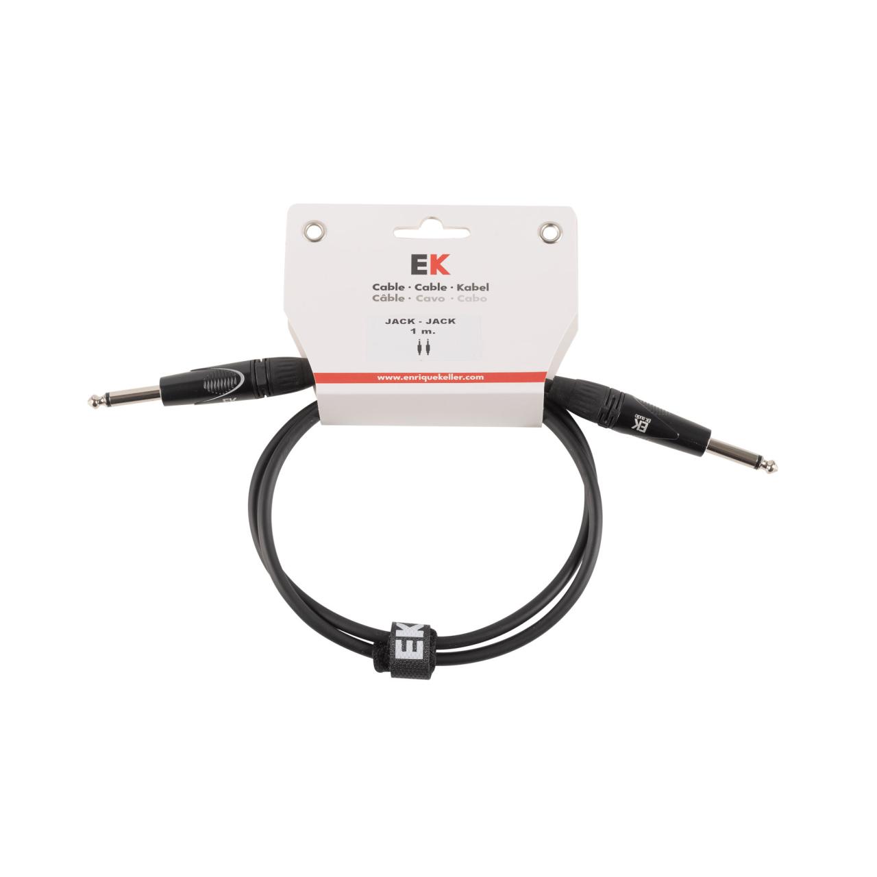 CABLE EK AUDIO PARA GUITARRA JACK-JACK 1 M