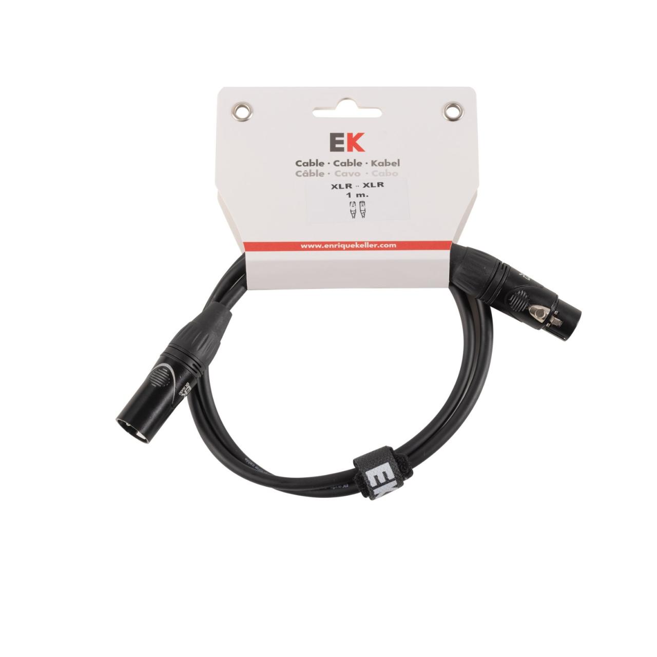 CABLE EK AUDIO PARA MICRÓFONO XLR - XLR 1 M