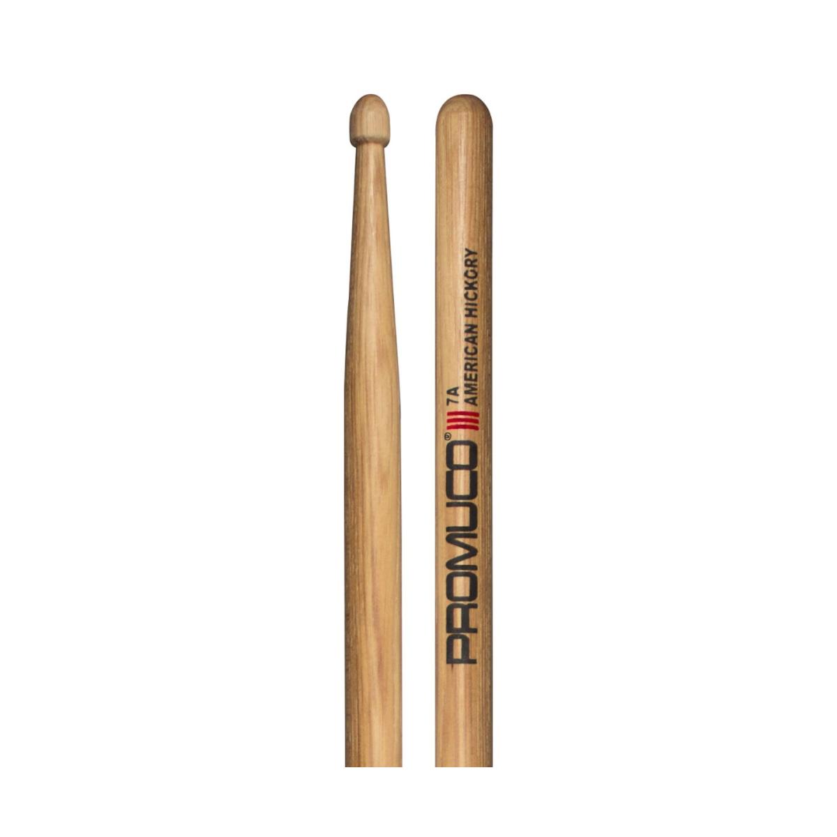 BAQUETAS PROMUCO PREMIUM HICKORY (NOGAL) 7A