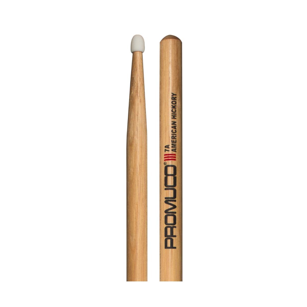 BAQUETAS PROMUCO PREMIUM HICKORY (NOGAL) NYLON 7A